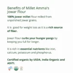 Jowar Millet Flour Organic 500 G - Image 4