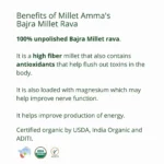 Bajra (Pearl Millet) Rava Organic 500 G - Image 5