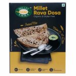 Millet Rava Dosa Mix | 250 Gms Pack | 58% Millet Content | Easy & Ready to Cook | Instant Millet Breakfast Mix | Rich in Protein & High Fiber | 100% Vegan