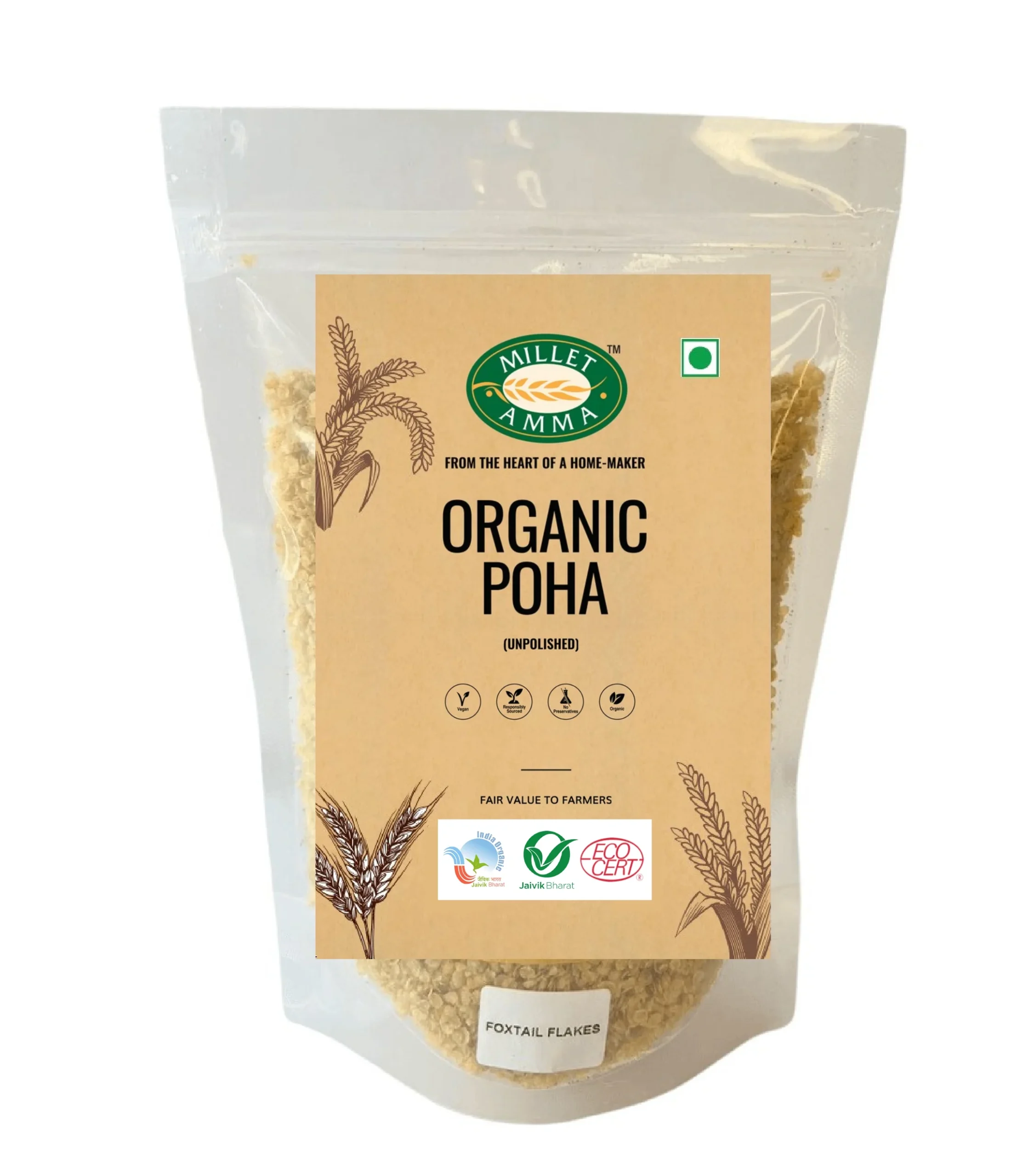 foxtailpoha.pdf.pdf_page-0001 Foxtail Millet Poha Flakes Organic 250 gms - Image 1