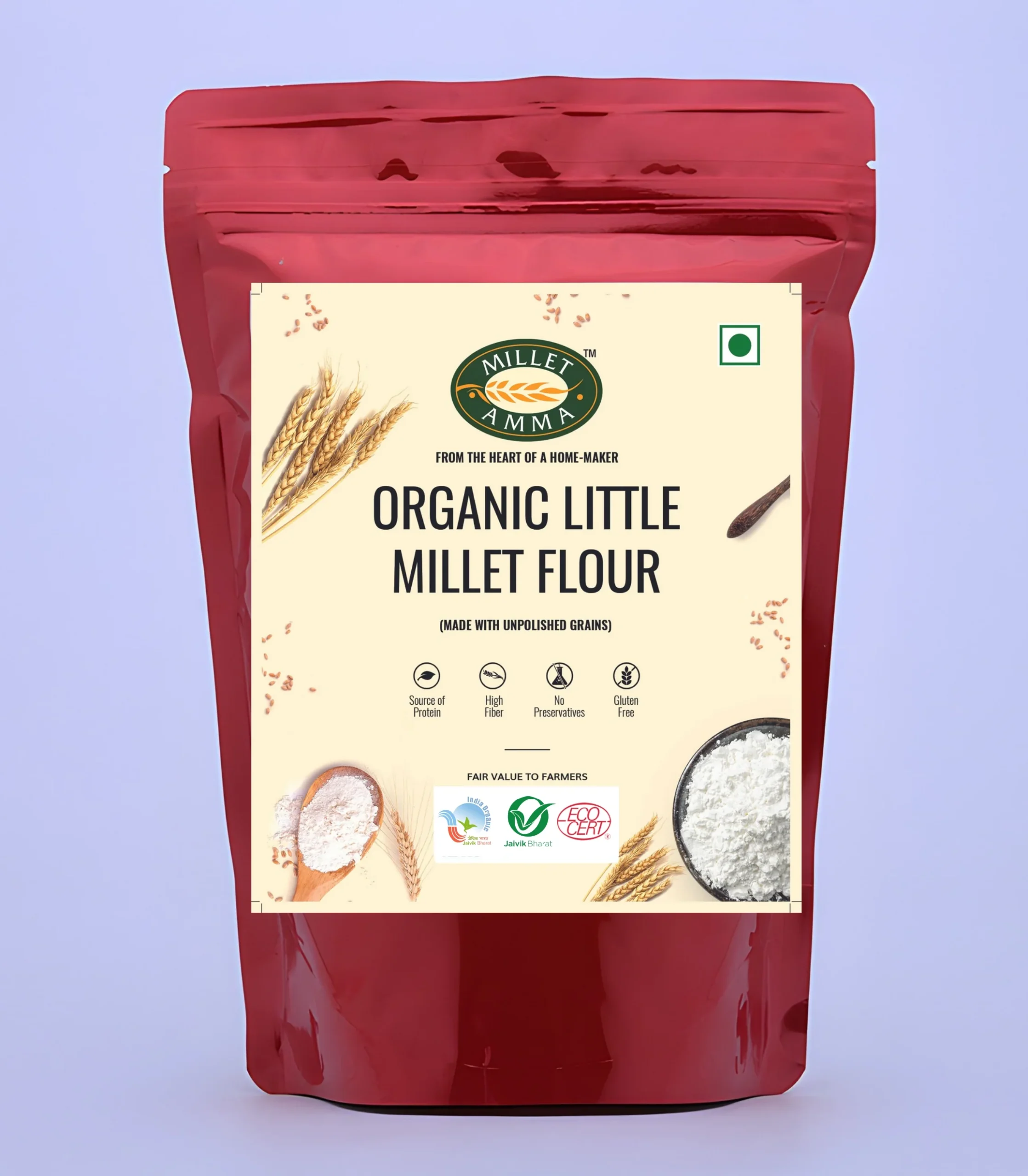 organiclittlemilletflour.pdf_1__page-0001 Little Millet Flour Organic - 500gm - Image 1