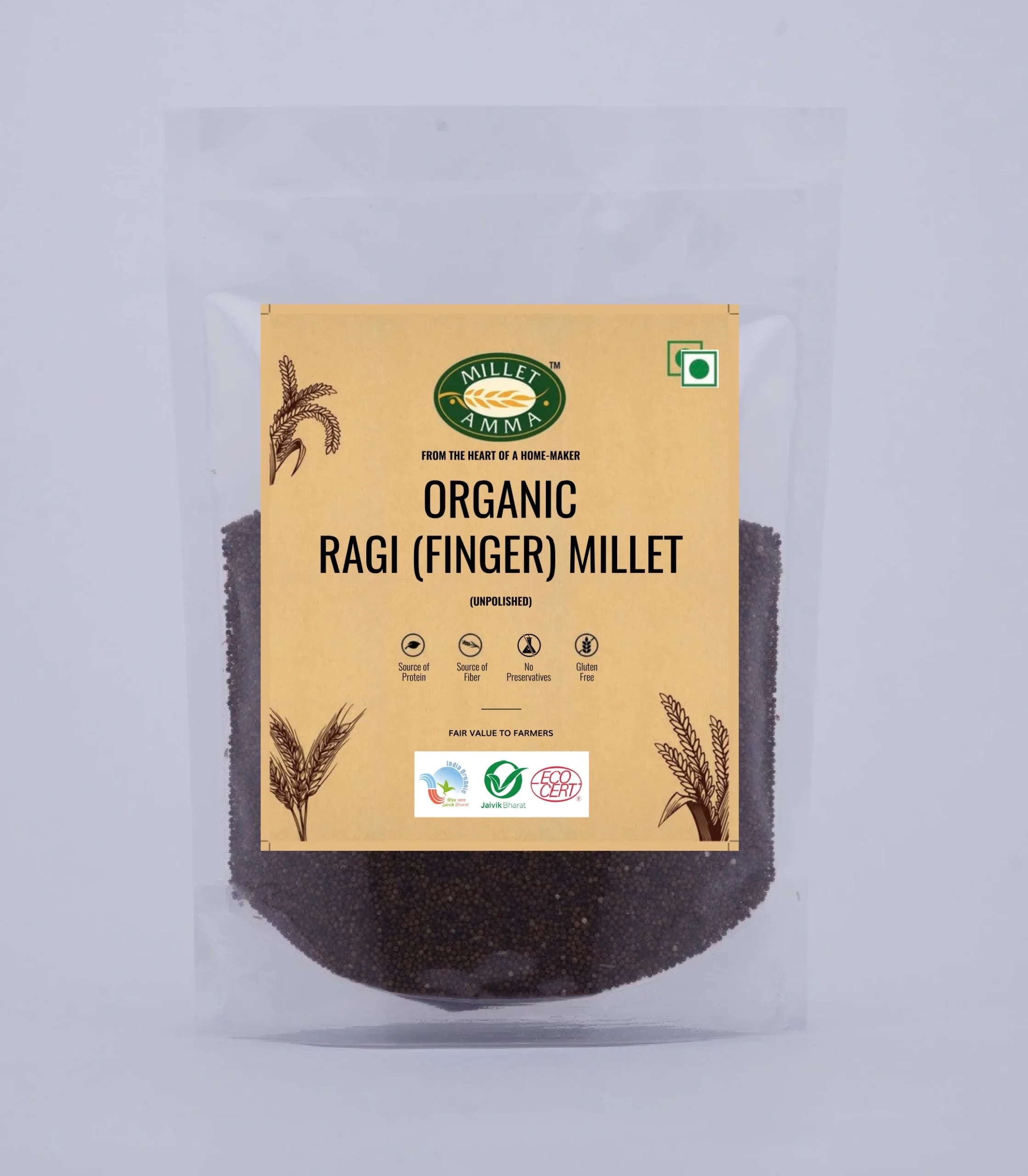 ragifingermillet.pdf_page-0001 Ragi Grains (Finger Millet) Organic - 500gm - Image 1
